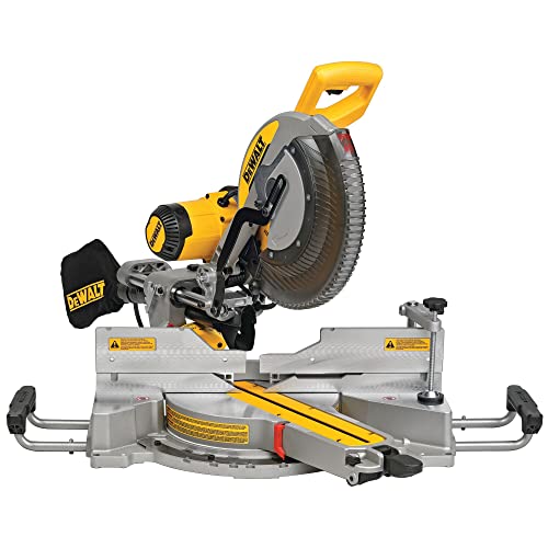 DEWALT Paneelsäge 1675W DWS780 inkl. Zubehör – Mit 305x30 mm HM-Sägeblatt ideal für den Innenausbau – Hohe Schnittkapazität & LED Schnittlinien Anzeige, DWS780-QS, Gelb - Schwarz, DEWALT DWS780-QS - Ingletadora Telescópica 1675W - Ø 305mm - Electrónica + XPS