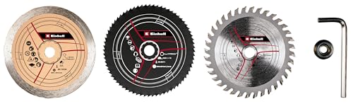 kwb by Einhell 5 tlg. Sägeblätter Set Mini-Handkreissägen-Zubehör (Ø 89 mm, HSS-, HM- und Diamantsägeblatt, passend für Mini-Handkreissäge TC-CS 860/1 )