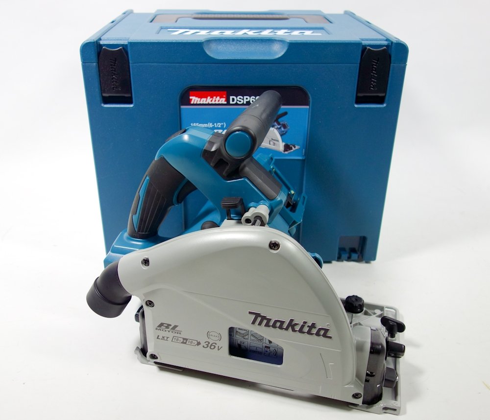 Makita Akku-Tauchsäge 1200 Watt, 36 Volt DSP600ZJ Handkreissäge mit Tauchfunktion