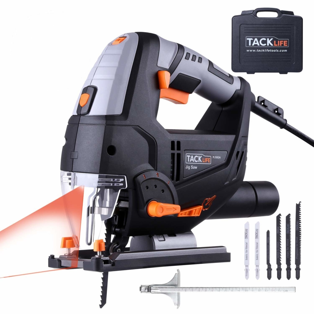 Tacklife PJS02A Laser-Stichsäge mit 800 Watt & Zubehör